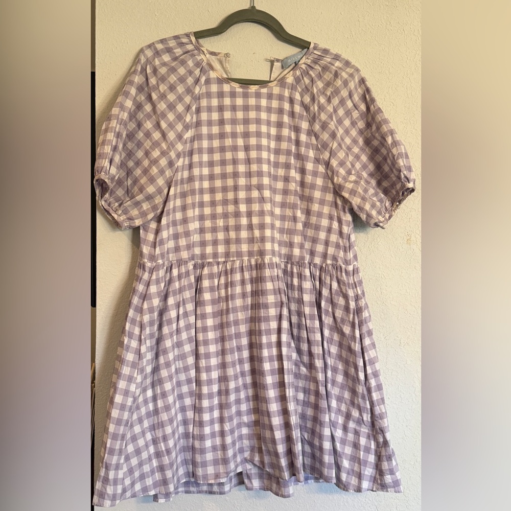 Hill House Purple Gingham Dress